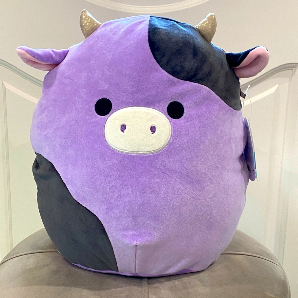 Alexie the Cow Squishmallows NWT 12” with sparkly horns - Picture 1 of 5